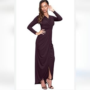 Elegant Purple Maxi Dress